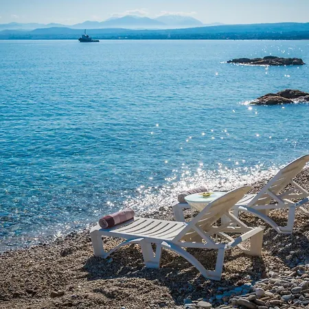 Exclusive Seaside Retreat With Shared Pool & Private Access Palaiokastro (Crete)